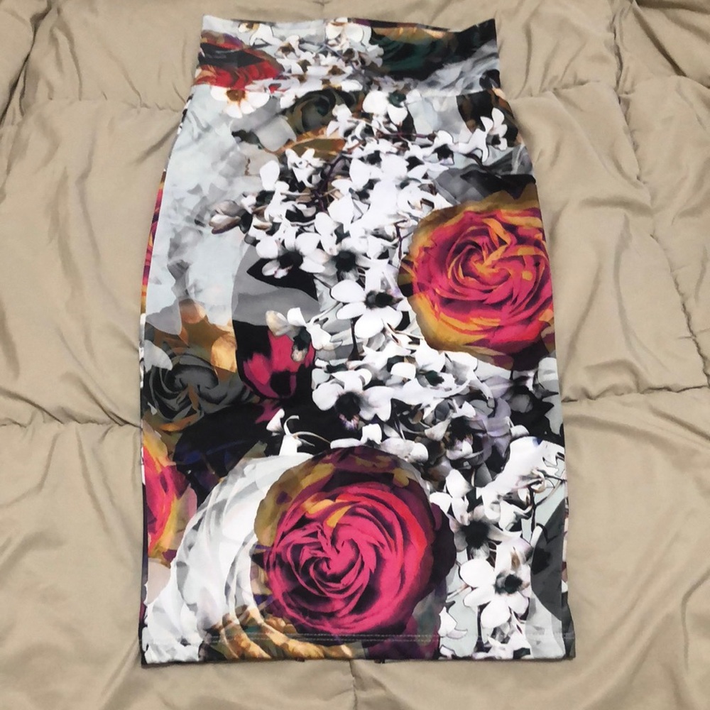 Floral Midi Skirt